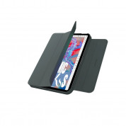 SwitchEasy Origami Magnetically Detachable Folio Case- полиуретанов калъф с отделящ се кейс и отделение за Apple Pencil 2 за iPad mini 6 (2021) (тъмнозелен)