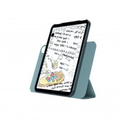 SwitchEasy Origami Magnetically Detachable Folio Case- полиуретанов калъф с отделящ се кейс и отделение за Apple Pencil 2 за iPad mini 6 (2021) (светлосин) 2