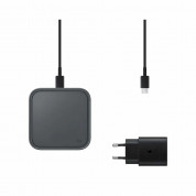 Samsung Wireless Charging Pad EP-P2400TBEGEU 15W - поставка (пад) с бързо безжично зареждане за Samsung смартфони и Qi съвместими устройства (сив)  1