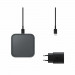 Samsung Wireless Charging Pad EP-P2400TBEGEU 15W - поставка (пад) с бързо безжично зареждане за Samsung смартфони и Qi съвместими устройства (сив)  2