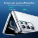 ESR Air Shield Boost Case - удароустойчив хибриден кейс с вградена поставка за Samsung Galaxy S22 Ultra (прозрачен) 5