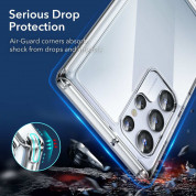 ESR Air Shield Boost Case - удароустойчив хибриден кейс с вградена поставка за Samsung Galaxy S22 Ultra (прозрачен) 3