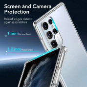 ESR Project Zero Case - силиконов (TPU) калъф за Samsung Galaxy S22 Ultra (прозрачен)  4