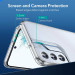 ESR Air Shield Boost Case - удароустойчив хибриден кейс с вградена поставка за Samsung Galaxy S22 Plus (прозрачен) 6