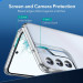 ESR Air Shield Boost Case - удароустойчив хибриден кейс с вградена поставка за Samsung Galaxy S22 (прозрачен) 5