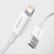 Baseus Superior Lightning USB Cable (CALYS-A02) - USB кабел за Apple устройства с Lightning порт (100 см) (бял) 9