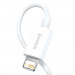Baseus Superior Lightning USB Cable (CALYS-A02) - USB кабел за Apple устройства с Lightning порт (100 см) (бял) 3