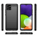 Carbon Flexible TPU Case  - тънък силиконов (TPU) калъф за Samsung Galaxy A03s (черен) 6