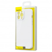 Baseus Jelly Liquid Silica Gel Case (ARYT000402) - силиконов (TPU) калъф за iPhone 13 Pro (бял) 12