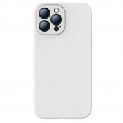 Baseus Jelly Liquid Silica Gel Case (ARYT000502) - силиконов (TPU) калъф за iPhone 13 Pro Max (бял)