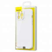 Baseus Jelly Liquid Silica Gel Case (ARYT000502) - силиконов (TPU) калъф за iPhone 13 Pro Max (бял) 12
