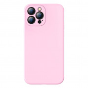 Baseus Jelly Liquid Silica Gel Case (ARYT001004) - силиконов (TPU) калъф за iPhone 13 Pro (розов)