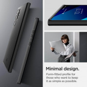 Spigen Thin Fit Case - качествен тънък матиран кейс за Samsung Galaxy S22 Ultra (черен) 11