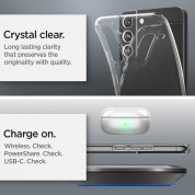 Spigen Liquid Crystal Case - тънък силиконов (TPU) калъф за Samsung Galaxy S22 (прозрачен) 11