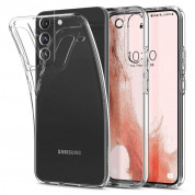 Spigen Liquid Crystal Case - тънък силиконов (TPU) калъф за Samsung Galaxy S22 (прозрачен)