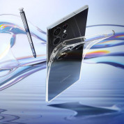 Spigen Liquid Crystal Case - тънък силиконов (TPU) калъф за Samsung Galaxy S22 Ultra (прозрачен) 6