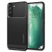 Spigen Rugged Armor Case - тънък качествен силиконов (TPU) калъф за Samsung Galaxy S22 Plus (черен) 1