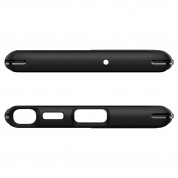 Spigen Rugged Armor Case - тънък качествен силиконов (TPU) калъф за Samsung Galaxy S22 Ultra (черен) 5
