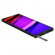 Spigen Rugged Armor Case - тънък качествен силиконов (TPU) калъф за Samsung Galaxy S22 Ultra (черен) 8