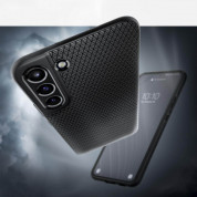 Spigen Liquid Air Case - силиконов (TPU) калъф с висока степен на защита за Samsung Galaxy S22 (черен) 9