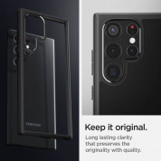 Spigen Ultra Hybrid Case - хибриден кейс с висока степен на защита за Samsung Galaxy S22 Ultra (черен-прозрачен) 9