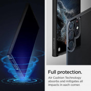 Spigen Ultra Hybrid Case - хибриден кейс с висока степен на защита за Samsung Galaxy S22 Ultra (черен-прозрачен) 10
