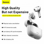 Baseus Encok W3 TWS In-Ear Bluetooth Earphones (white) 9