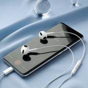 Baseus Encok C17 In-Ear USB-C Stereo Headphones (NGCR010002) - слушалки с USB-C кабел, управление на звука и микрофон (бял) 7