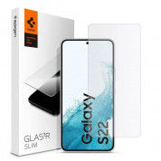 Spigen Glass.Tr Slim Tempered Glass - калено стъклено защитно покритие за дисплея на Samsung Galaxy S22 (прозрачен)