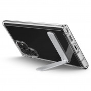 Spigen Ultra Hybrid S Case - хибриден кейс с вградена поставка и висока степен на защита за Samsung Galaxy S22 Ultra (прозрачен) 8