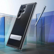 Spigen Ultra Hybrid S Case - хибриден кейс с вградена поставка и висока степен на защита за Samsung Galaxy S22 Ultra (прозрачен) 10