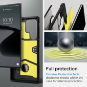 Spigen Tough Armor Case - хибриден кейс с най-висока степен на защита за Samsung Galaxy S22 Ultra (сив) 11