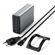Satechi 165W USB-C PD Compact GaN Charger - захранване за ел. мрежа с технология за бързо зареждане и 4xUSB-C PD изхода (сив) 1