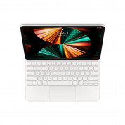 Apple Magic Keyboard US - безжична клавиатура за iPad Pro 12.9 M1 (2021), iPad Pro 12.9 (2020), iPad Pro 12.9 (2018) (бял) 4