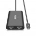 Choetech Thunderbolt 3 Dual HDMI 4K Adapter - адаптер за свързване от USB-C към два HDMI порта (черен) 2