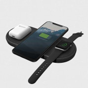 Uniq Aereo 3in1 Wireless Charging Pad 10W - тройна поставка (пад) за безжично зареждане на Qi съвместими устройства, Apple Watch и Apple Airpods (черен) 11