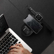 Uniq Aereo 3in1 Wireless Charging Pad 10W - тройна поставка (пад) за безжично зареждане на Qi съвместими устройства, Apple Watch и Apple Airpods (черен) 9