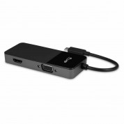 LMP USB-C Dual Adapter - адаптер за свързване от USB-C към HDMI и VGA (черен)