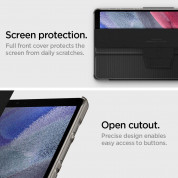Spigen Liquid Air Folio Case - силиконов (TPU) кейс с висока степен на защита и поставка за Samsung Galaxy Tab A7 Lite 8.7 (2021) (черен) 14