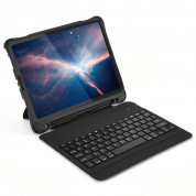Choetech Wireless Keyboard Case - полиуретанов калъф, клавиатура, тракпад и поставка за iPad Pro 11 M1 (2021), iPad Pro 11 (2020), iPad Pro 11 (2018) (черен)