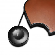 iCarer Leather 2 in 1 Wireless Charger 10W - поставка (пад) за безжично зареждане на Qi съвместими устройства и зареждане на Apple Watch (кафяв)  5