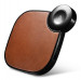 iCarer Leather 2 in 1 Wireless Charger 10W - поставка (пад) за безжично зареждане на Qi съвместими устройства и зареждане на Apple Watch (кафяв)  4