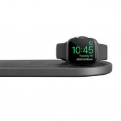 Uniq Aereo Plus 3in1 Wireless Charging Pad 30W - тройна поставка (пад) за безжично зареждане за Qi съвместими устройства, Apple Watch и Apple AirPods (черен) 4