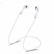 4smarts AirPods Strap - тънко силиконово въженце за безжични слушалки Apple AirPods (бял) (bulk) 2