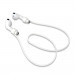 4smarts AirPods Strap - тънко силиконово въженце за безжични слушалки Apple AirPods (бял) (bulk) 2