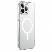 Baseus Crystal Magnetic Case (ARJT010202) - поликарбонатов кейс с MagSafe за iPhone 13 Pro Max (прозрачен) 1