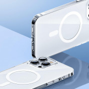 Baseus Crystal Magnetic Case (ARJT010202) - поликарбонатов кейс с MagSafe за iPhone 13 Pro Max (прозрачен) 8