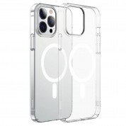 Baseus Crystal Magnetic Case (ARJT010202) - поликарбонатов кейс с MagSafe за iPhone 13 Pro Max (прозрачен) 5