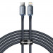 Baseus Crystal Shine USB-C to Lightning Cable PD 20W (CAJY000301) - USB-C към Lightning кабел за Apple устройства с Lightning порт (200 см) (черен) 1