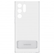 Samsung Clear Standing Cover EF-JS908CTEGWW - оригинален удароустойчив хибриден кейс с поставка за Samsung Galaxy S22 Ultra (прозрачен) 2